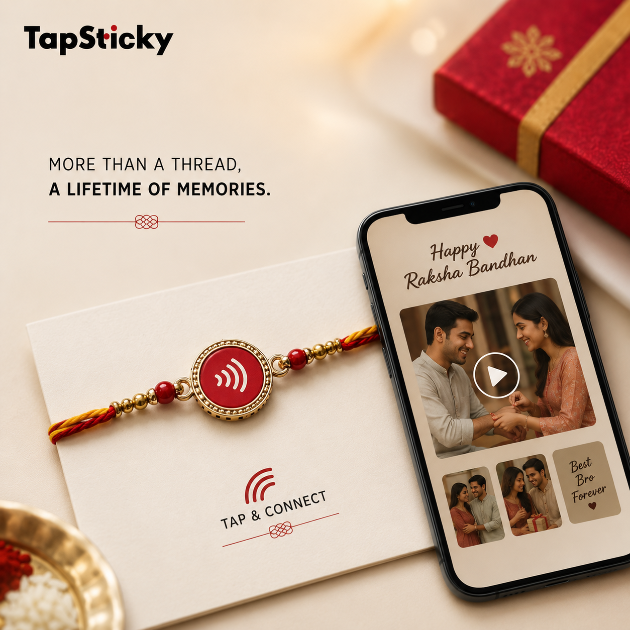 Raksha Bandhan, Reimagined: Tap Sticky's Custom Smart NFC Rakhi Collection