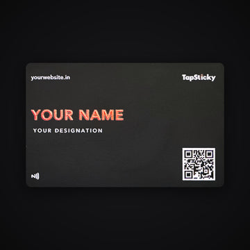 Sample metal card design, front