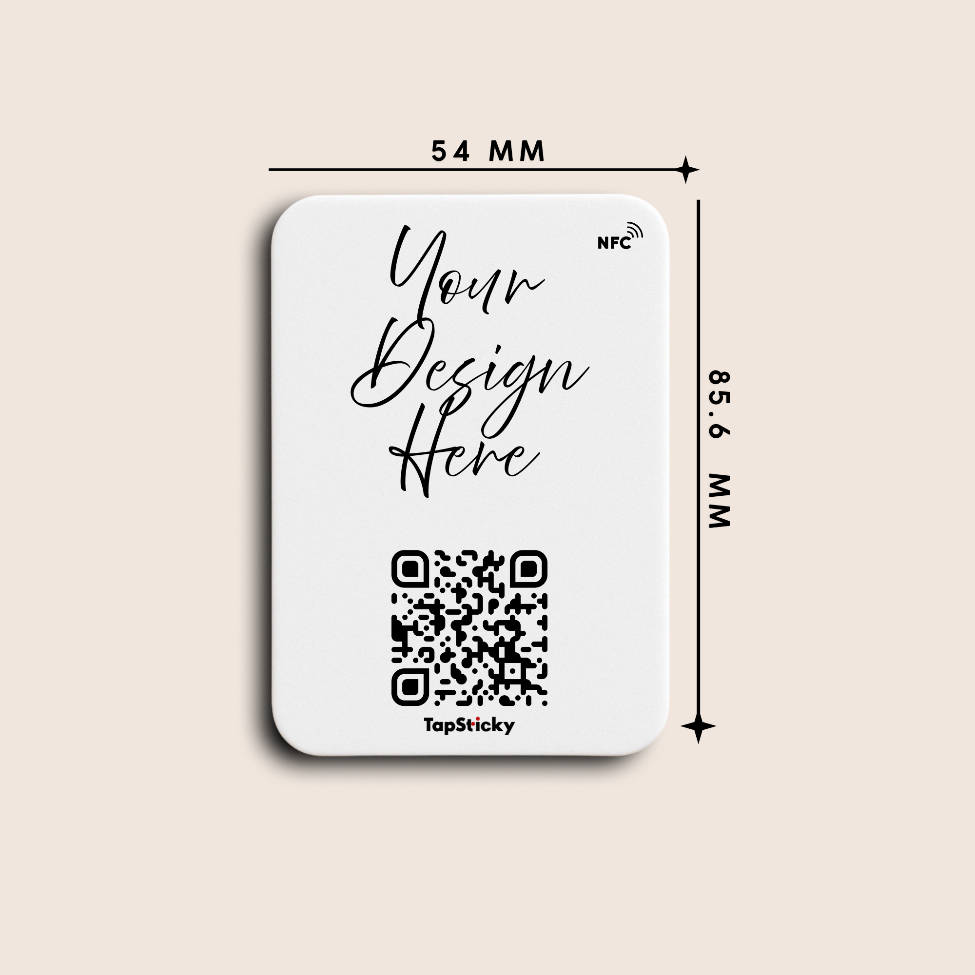 TapSticky NFC Smart Sticker – multicolor, custom programmable NFC sticker