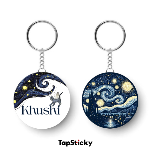 Smart Resin NFC Keychain | Digital Contact Sharing Keychain - View 4