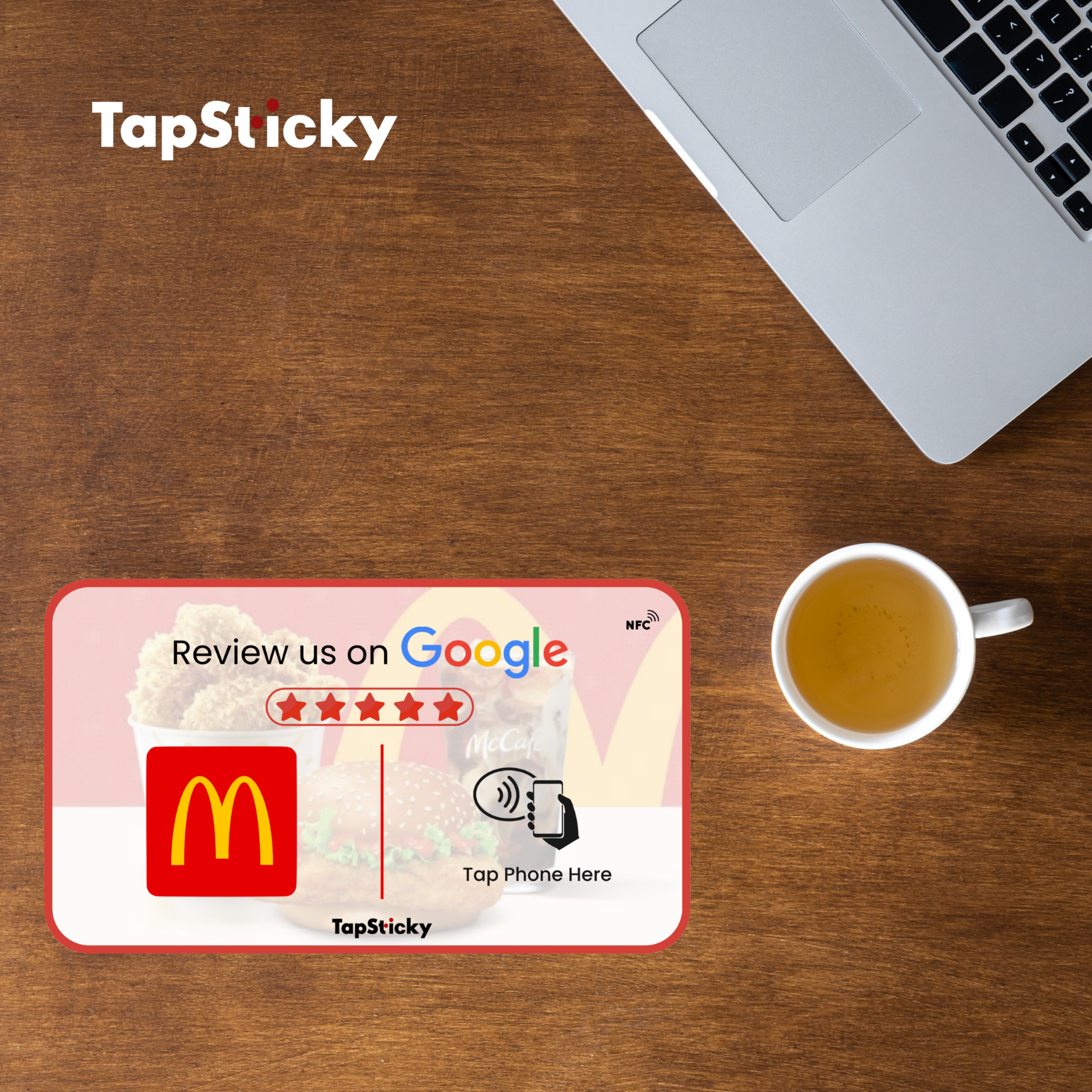 Smart Google Review NFC Table Sticker