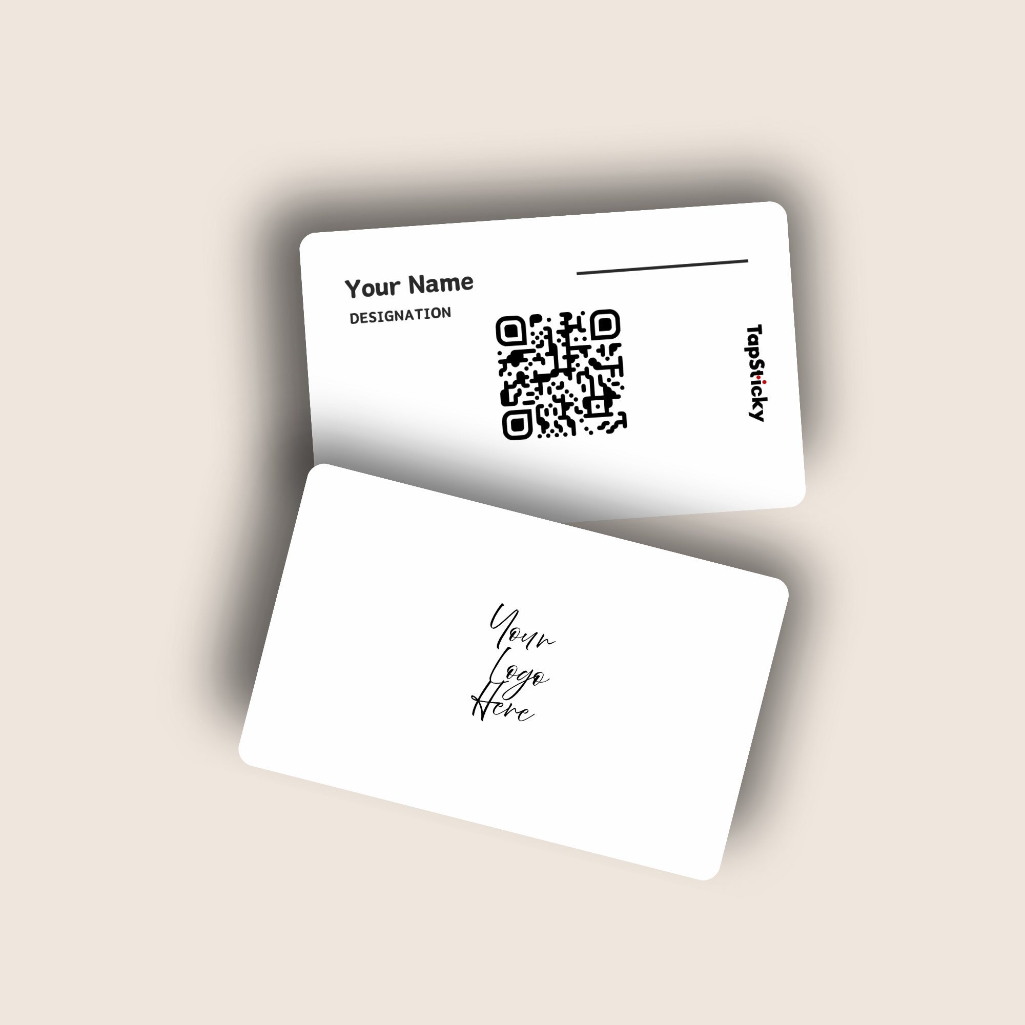 Obsidian Gold NFC Business Card – alternative view, premium tap-to-connect card by TapSticky