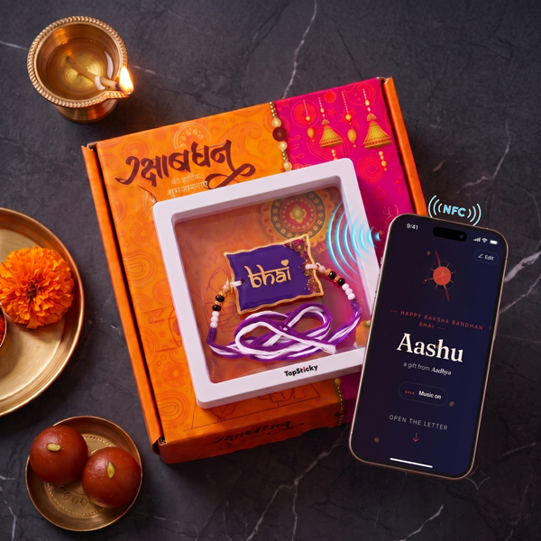 TapSticky Smart NFC Rakhi with Photos & Videos