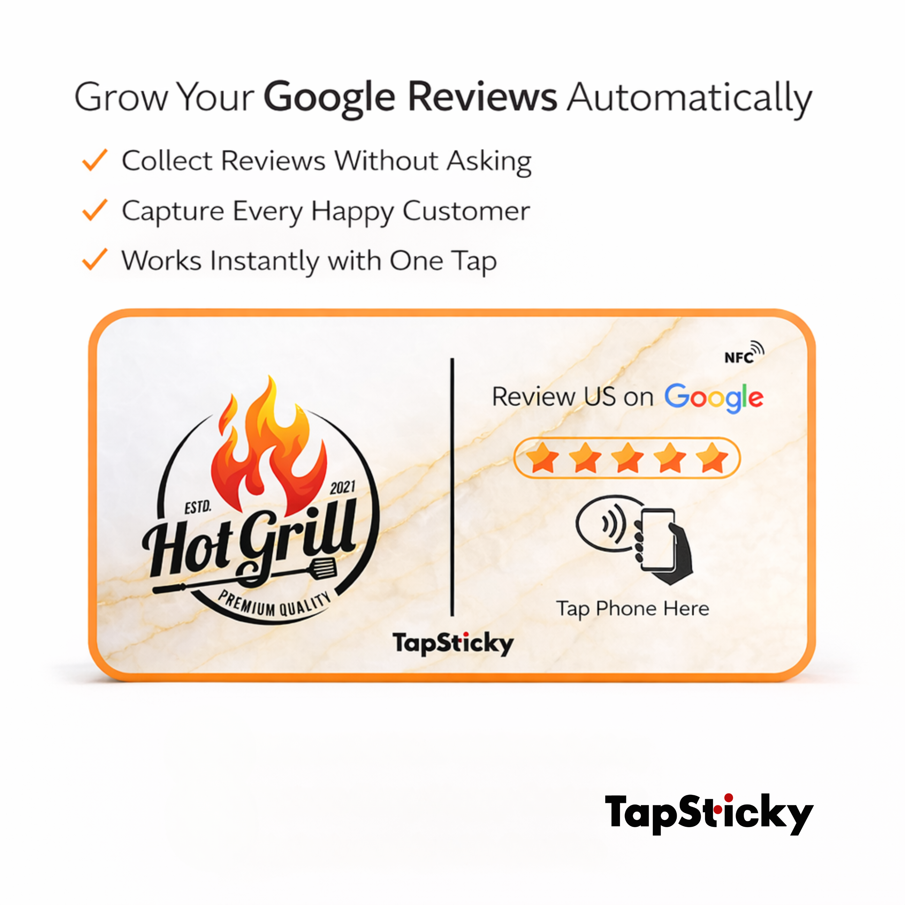 Smart Google Review NFC Table Sticker