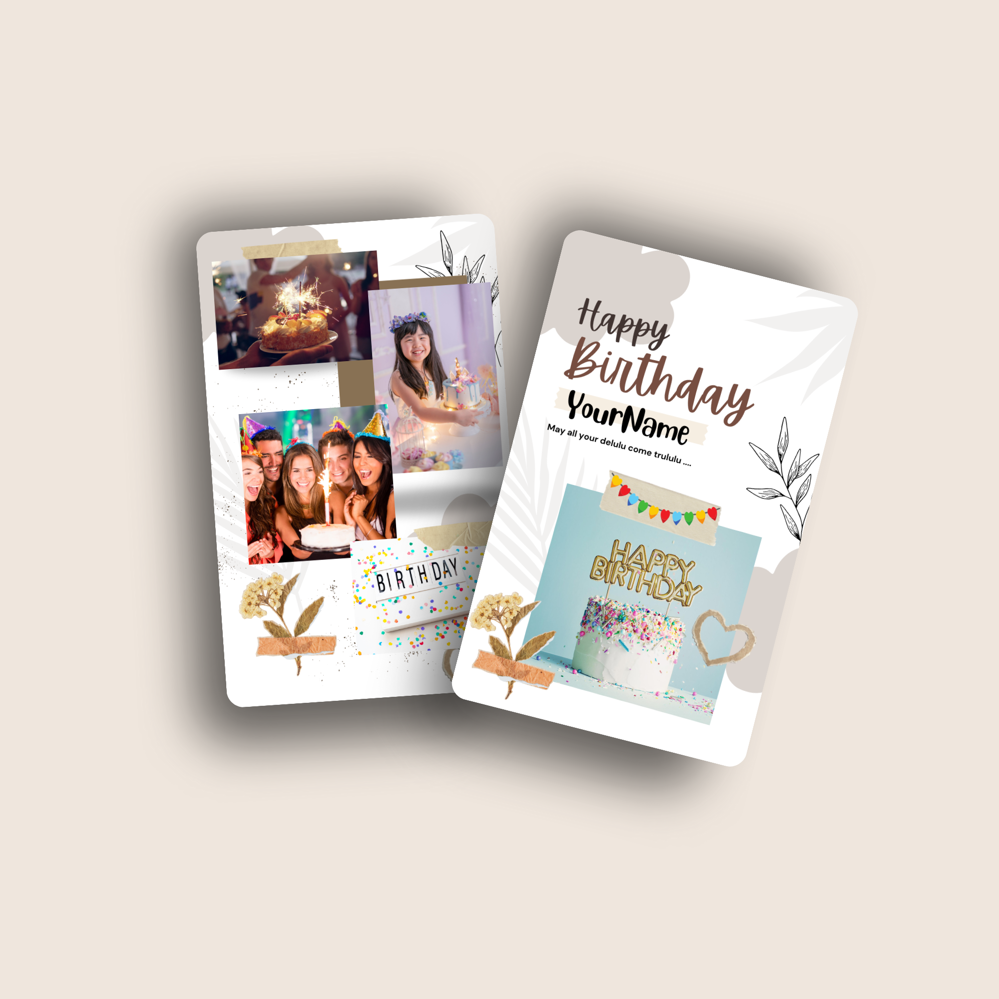 TruLulu Wishes NFC Birthday Card – multicolor tap-to-wish, personalized greetings by TapSticky