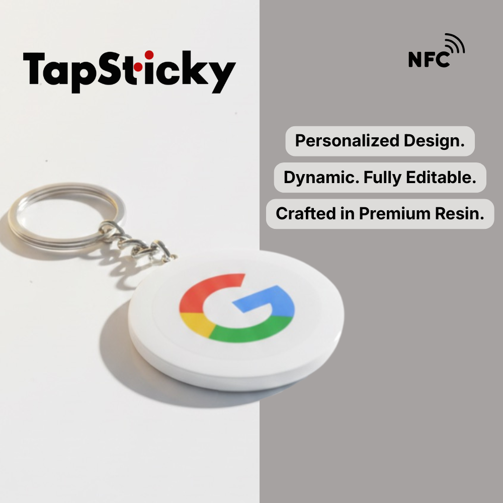 Personalized Google Review NFC Keychain – Build Trust & Boost 5-Star Reviews Instantly