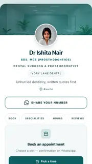 Clinic theme, a sample TapSticky page