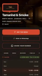 Kitchen theme, a sample TapSticky page