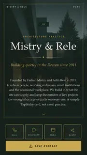 Palladio theme, a sample TapSticky page